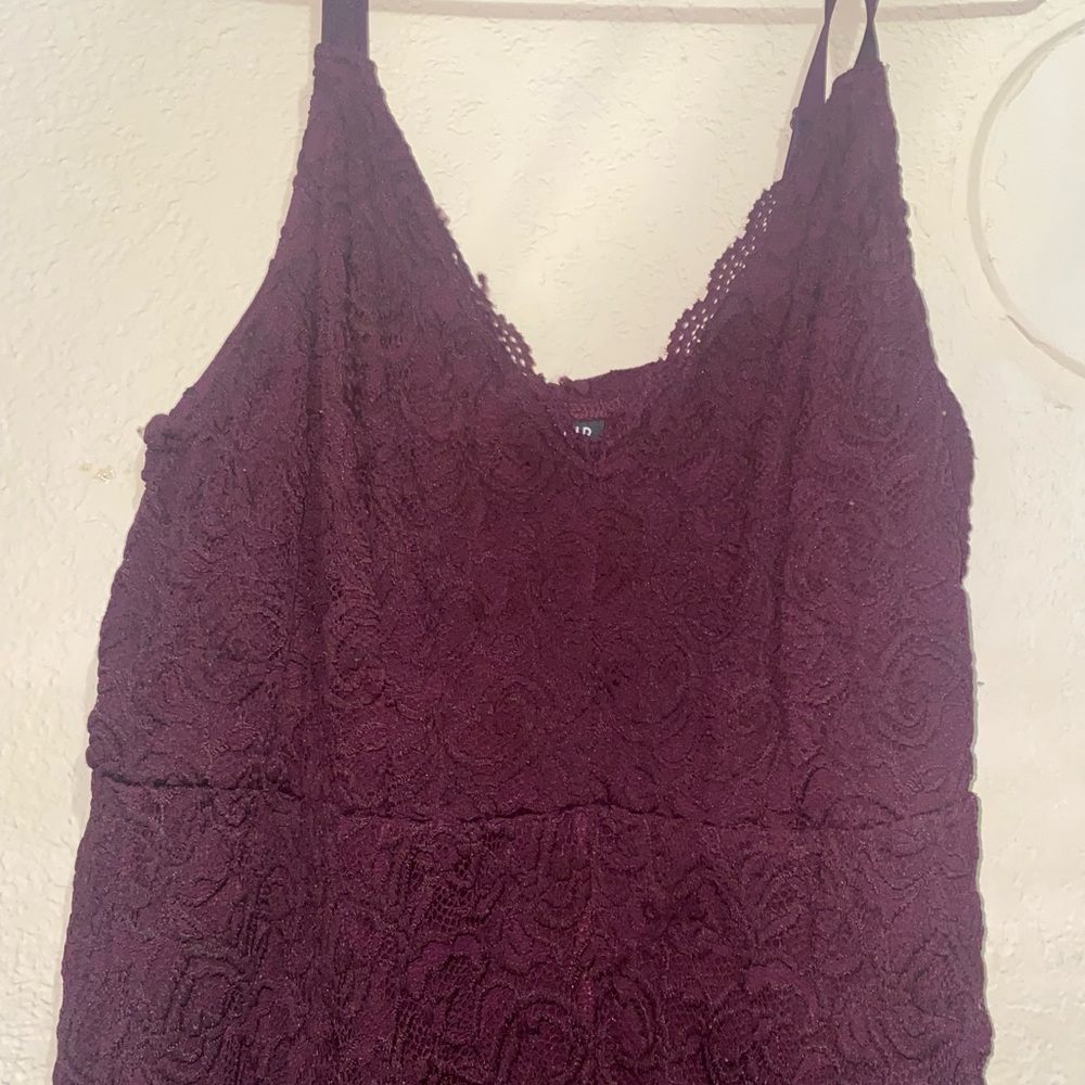 Burgundy Lacey dress